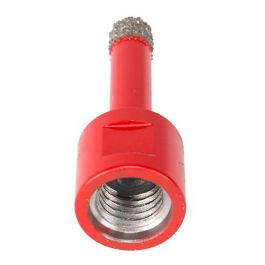 Rubi R5990 Broca Drygres Ø 10 mm para Amoladora, Corte Seco, Conexión M14, Baldosa Cerámica, Gres Porcelánico, Mármol, Granito