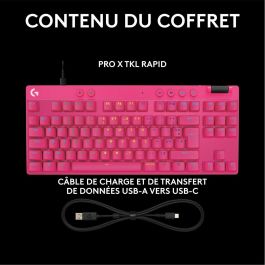 Teclado y Ratón Logitech 920-013249 Rosa Azerty Francés