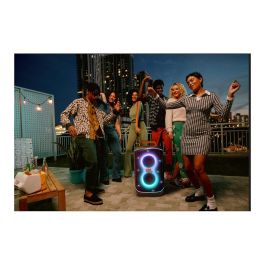 JBL PartyBox 520 Altavoz para Fiestas Bluetooth 400W Negro, con Batería Recargable, Efectos de Luz LED, USB-C, Resistente al Agua IPX4, Portátil con Ruedas