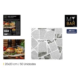 Papel Antigrasa Blanco 20x20 cm, 50 unidades - My Bar (24 Unidades) Precio: 21.49999995. SKU: B1CVDV2KYE