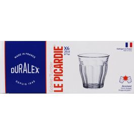 Duralex Set 6 Vasos Transparentes 25 cl Colección Picardie (12 Cajas)