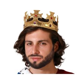 Corona Dorada de Rey para Hombre Adulto - Carnaval, Disfraces de Realeza y Eventos Medievales Precio: 1.49999949. SKU: B16SENCMMQ