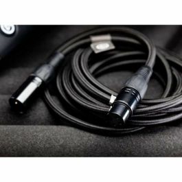 Elgato 10CAL9901 Cable de Micrófono XLR (Macho/Hembra) de 3m, Conectores Dorados, Negro