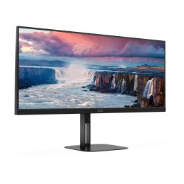 AOC CU34V5C/BK Monitor Curvo VA WQHD de 34" (3440x1440) 21:9, 100Hz, 1ms, USB-C, HDMI, DP, Altavoces, Negro