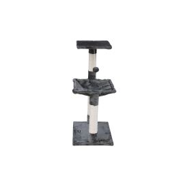 Gloria Árbol Rascador para Gatos Sena Gris Claro | Múltiples Postes de Sisal, Hamaca Suave y Plataforma Alta para Descanso Gloria Árbol Rascador para Gatos Sena Gris Claro | Múltiples Postes de Sisal, Hamaca Suave y Plataforma Alta para Descanso