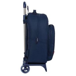 Mochila Escolar con Ruedas BlackFit8 Azul marino 32 x 42 x 15 cm Mochila Escolar con Ruedas BlackFit8 Azul marino 32 x 42 x 15 cm