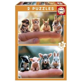 Educa Puzzle 2x20 Piezas Bebés Animales