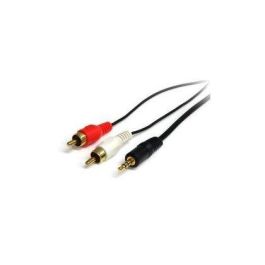 Cable Audio Jack (3,5 mm) a 2 RCA Startech MU3MMRCA Negro