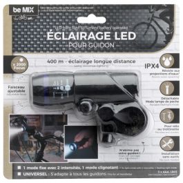 Be Mix Luz Led Delantera para Bici, Patinete y Moto 2000 Lúmenes, Resistente a Salpicaduras, Ajustable
