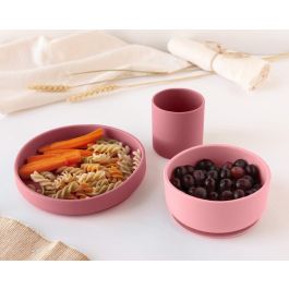 KioKids Set Vajilla 3 Piezas Bebé Silicona Rosa +6 Meses con Ventosa para BLW Precio: 16.94999944. SKU: B1FZKDY7W2