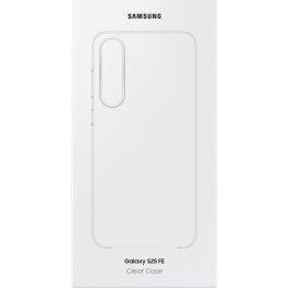 Samsung Funda Clear Cover para Galaxy S25 FE, Transparente, 6.7", Antihuellas, Protección Antiamarilleamiento y Anti-impactos