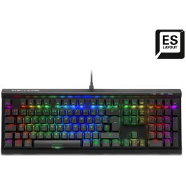 Sharkoon SKILLER SGK60 Teclado Mecánico Gaming QWERTY Español, Switches Kailh BOX Marrones Táctiles, Teclas PBT Doble Inyección, Aluminio Negro