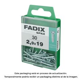 Fadix 10921775 Tornillo Rosca Chapa CP Cinc 2,9x19mm Caja 30 Unid. Precio: 2.50000036. SKU: S7913622