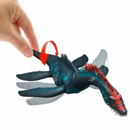 Mattel Jcl72 Figura Dinosaurio Gigantic Trackers Styxosaurus Jurassic World, 35cm, ataque cabeza y aletas, app Play