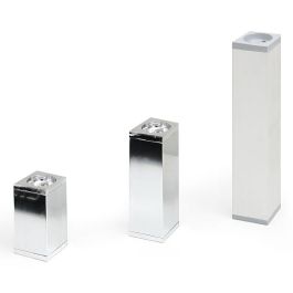 Herrajes Alk Pata de Aluminio Plata Mate 40x40 H200 (Set de 4) Precio: 8.49999953. SKU: B175437FH8