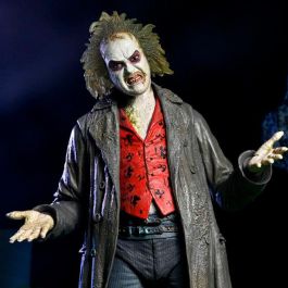 Neca Ultimate Beetlejuice Tour Guide The Bio-Exorcist Figura de Acción 18cm con Accesorios (sombrero, rata, linterna)