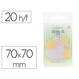 Imaginovo Bloc Notas Adhesivas 70x70 mm Nubes Fantasía 20 Hojas Precio: 1.0043. SKU: B16Y3JKXAQ