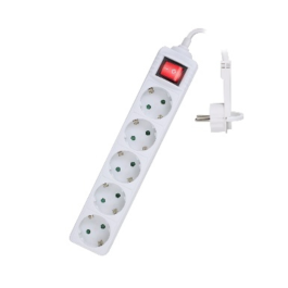 Ewent EW3955 base múltiple 1,5 m 5 salidas AC Interior Blanco Precio: 12.68999963. SKU: S0212953