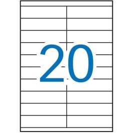 Apli Etiquetas Adhesivas 105x29 mm para Fotocopiadora Laser Ink-jet, Caja con 100 Hojas DIN A4 Precio: 18.49999976. SKU: S8400849