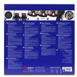 Sparco Tapacubos Nagoya Bicolor 15" Negro - Gris 4 Piezas Cs1 SPC1522BKGR