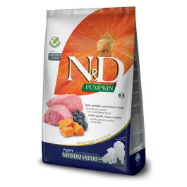 Farmina N&D Dog Puppy Pumpkin Medium Maxi Cordero - Alimento para cachorros, perras gestantes y en lactación, 2.5 kg Precio: 29.348. SKU: B19RNWDWT5