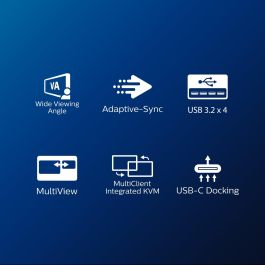 Philips 346B1C Monitor Curvo de 34" (86,4cm) UWQHD (3440x1440) 100Hz 4ms HDMI DP USB-C con Altavoces Negro