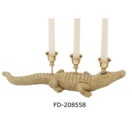 DKD Home Decor Figura Candelabro Dorado Resina 12.5 x 11.5 x 42.5 cm Precio: 20.50000029. SKU: B19PAXAGP8