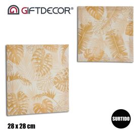 Lienzo 28X28 Hoja Natural Surtidos Giftdecor (36 Unidades) Lienzo 28X28 Hoja Natural Surtidos Giftdecor (36 Unidades)