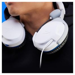 HyperX Cloud Stinger 2 Auriculares Gaming con Cable para PlayStation, Blanco - 75X29AA