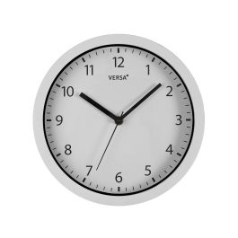Reloj de Pared Blanco 25 cm VERSA - Silencioso, Plástico (2 Unidades) Precio: 20.50000029. SKU: B13KV22VBJ
