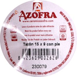 Azofra Tazón con Pie 15 cm x 9 cm (20 Unidades)