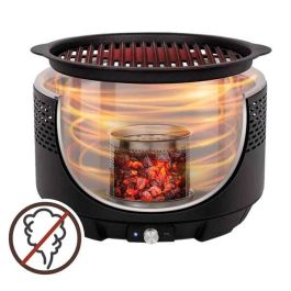 Barbacoa Portátil Aktive Redonda Sin humo Negro Acero Inoxidable Hierro 34 x 21,5 x 34 cm Barbacoa Portátil Aktive Redonda Sin humo Negro Acero Inoxidable Hierro 34 x 21,5 x 34 cm