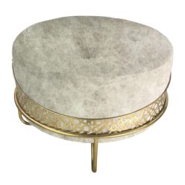 Reposapies Glam DKD Home Decor Beige Dorado 63 x 42 x 63 cm Precio: 63.43062. SKU: S3033582