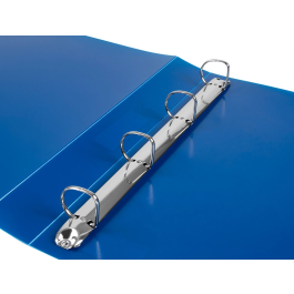 Liderpapel 43432 Carpeta 4 Anillas 25 mm Polipropileno Din A4 Azul Translucido