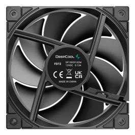 Deepcool Fd12 - Bknpn1 - G Ventilador de Caja FD120 120mm Negro, Silencioso, Alto Rendimiento, PWM 4 Pines para PC Gaming