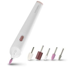 Medisana MP 900 Kit de Manicura y Pedicura Inalámbrico con 5 Accesorios e Iluminación LED de Precisión - Blanco
