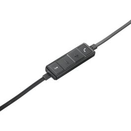 Logitech Auriculares con Micrófono H650E, Cancelación de Ruido, Compatibles con Skype, USB
