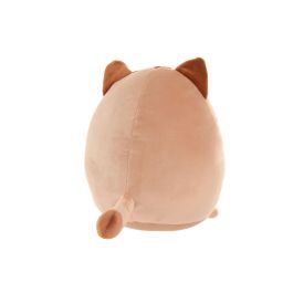 DKD Home Decor Peluche Gato Marron Negro Blanco 6 Unidades 25 x 23 x 20 cm