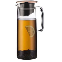 Bodum BOD0699965373641 Jarra de vidrio con infusor Biasca, Tapa de cobre con filtro, 1,2 L, Transparente Precio: 42.69000032. SKU: B1B64QBSGA