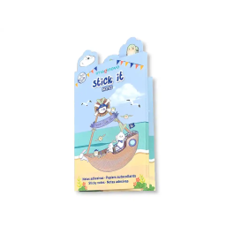 Imaginovo Stick It! Notebook 160 Notas Adhesivas Pirata Tamaños Surtidos Cañón