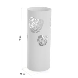 Paragüero Blanco Flower Versa 19X49CM (2 Unidades) Paragüero Blanco Flower Versa 19X49CM (2 Unidades)