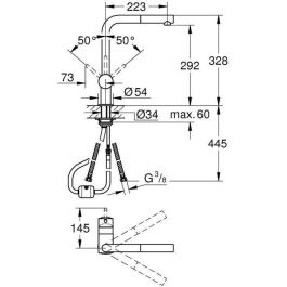 GROHE Mezclador de lavabo con ducha extraíble Minta 32168000 GROHE Mezclador de lavabo con ducha extraíble Minta 32168000