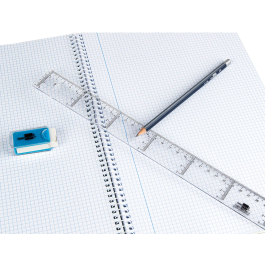 Liderpapel Regla Plástico Transparente 30 cm