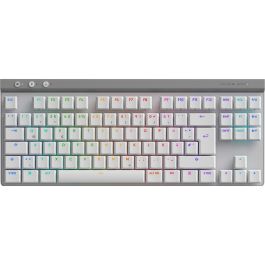 Logitech G515 LIGHTSPEED TKL Teclado Inalámbrico Gaming Mecánico QWERTZ Blanco con Iluminación LED RGB y Bluetooth Precio: 180.78999983. SKU: B12XYQNDK8