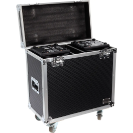 Algam Lighting Flight Case con Ruedas para 2x MB200, Madera con Interior de Espuma, Transporte Seguro