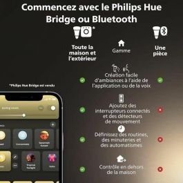 Philips Hue PHI8719514491588 Bombilla Conectada MR16 Luz Blanca Bluetooth, App y Voz - Pack de 2