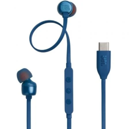 JBL Tune 310C USB-C Auriculares Intrauditivos con Micrófono, Azules, Sonido JBL Pure Bass, Hi-Res Audio Precio: 23.50000048. SKU: B1A57Z7ENT