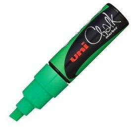Uni-Ball Marcador de Tiza Líquida Chalk PWE-8K Verde Flúor - Punta Biselada Ancha 8mm (6 Unidades) (6 Unidades) Precio: 21.49999995. SKU: B1BLBVF4MS