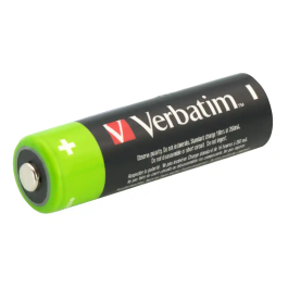 Verbatim Pilas Recargables Premium HR6 AA, 1.2V, 2500mAh, Pack de 4