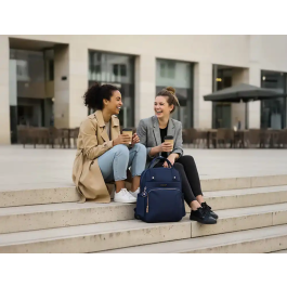 Antartik Mochila Square 4 compartimentos Azul Marino 410x180x320 mm